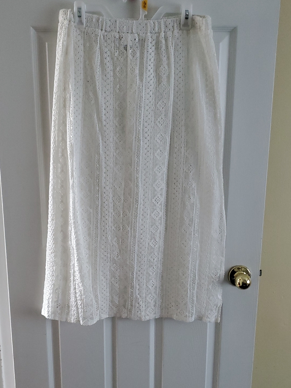 SHEIN White Lace Maxi Skirt